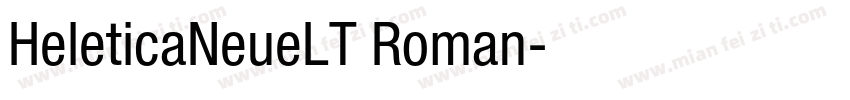 HeleticaNeueLT Roman字体转换